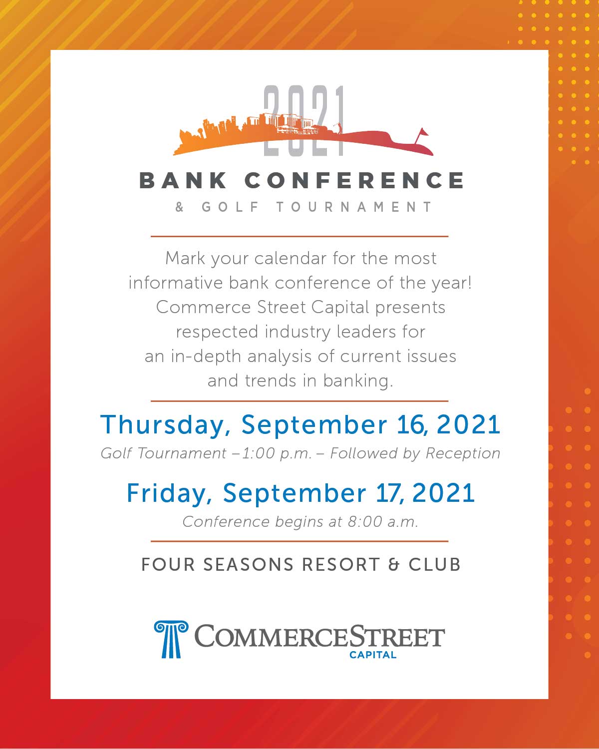 18th Bank Conference presented by Commerce Street Capital